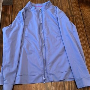 Ceil Blue Scrub Jacket.